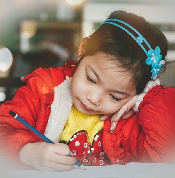 Child interested in studying